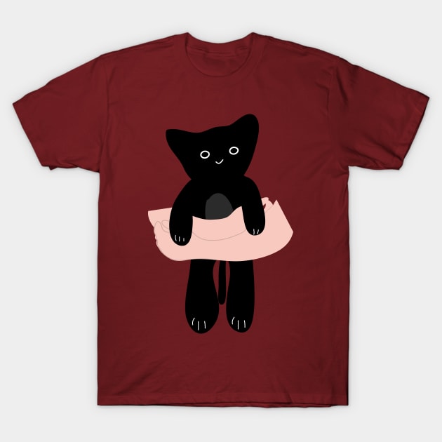 Cute bbaby black cat T-Shirt by CindyS